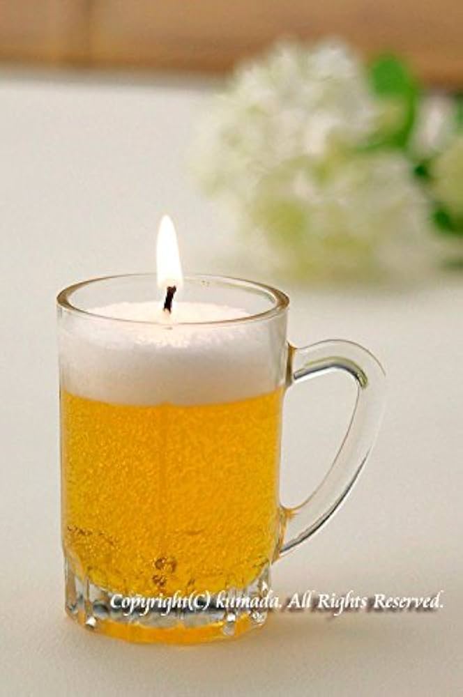 生ビール・ジョッキロウソク 大 Amazon|【本物そっくり】ローソク 生ビール ジョッキ ろうそく